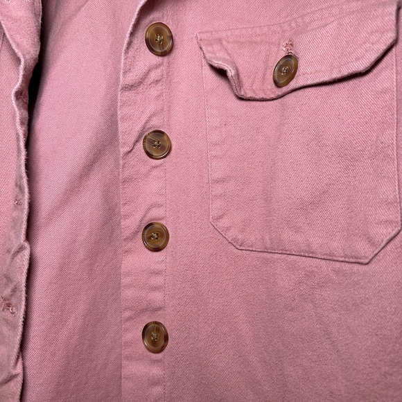 Taxi Mauve Pink Oversized Button Down Shacket - Picture 2 of 4